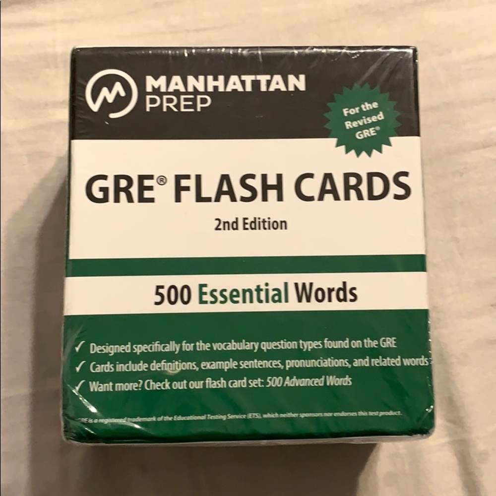 GRE flash cards
